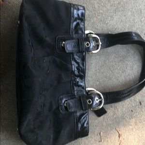 Black coach purse